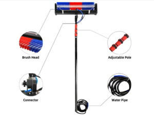 perche brosse rotative nettoyage panneau solaire 3