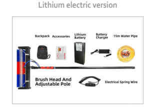 perche brosse rotative nettoyage panneau solaire 6