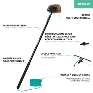 perche telescopique nettoyage 6,5m 3