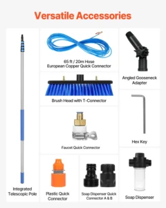 perche telescopique nettoyage panneaux solaire vevor 9m 6