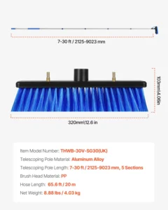 perche telescopique nettoyage panneaux solaire vevor 9m 7