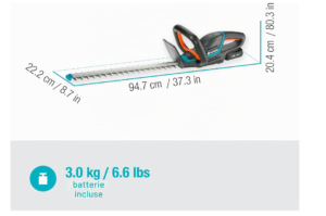 taille haie gardena 50 18v 2