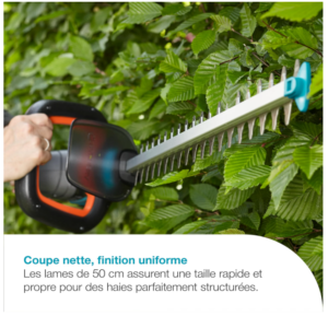taille haie gardena 50 18v 4
